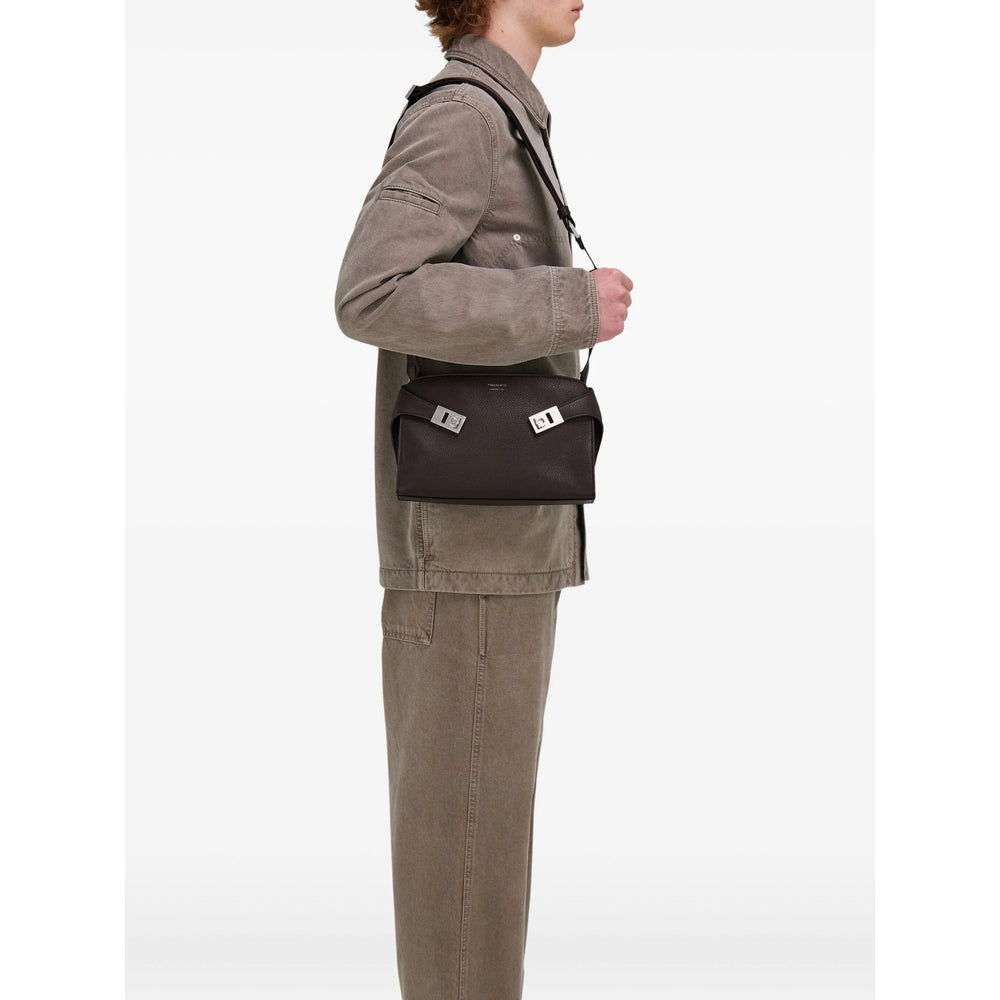 Ferragamo Brown Messenger Bags Men FERRAGAMO