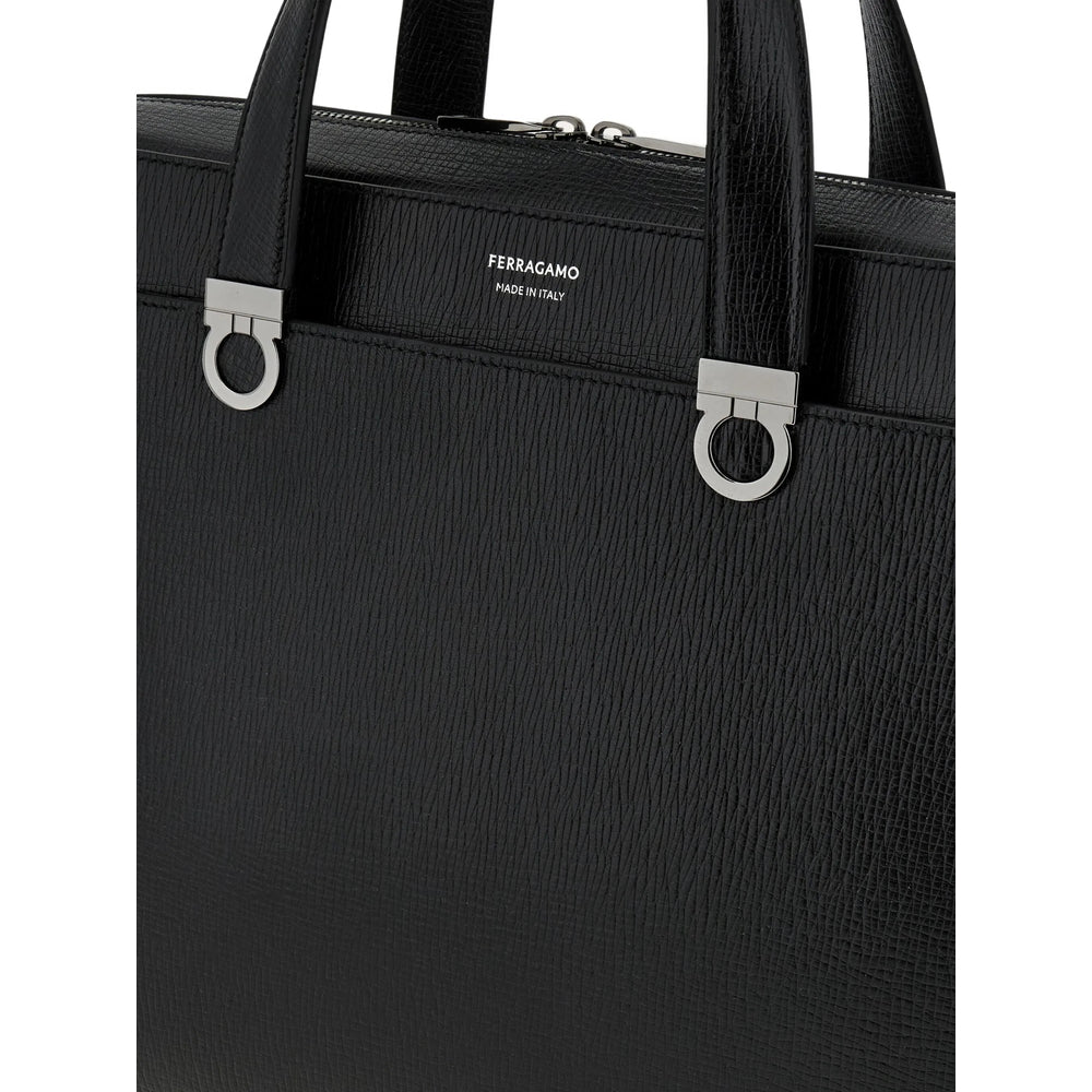 Ferragamo Black Laptop Bags & Briefcases Men FERRAGAMO