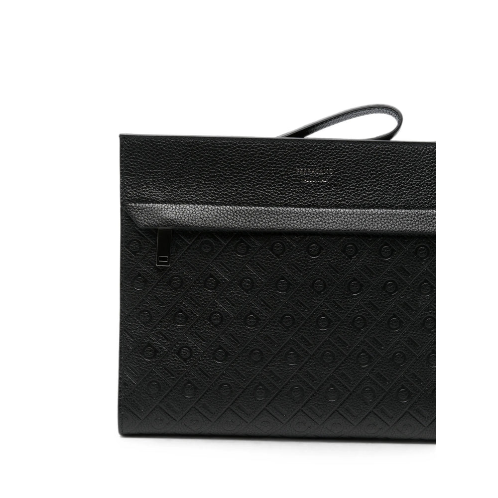 Ferragamo Black Clutch Bags Men FERRAGAMO