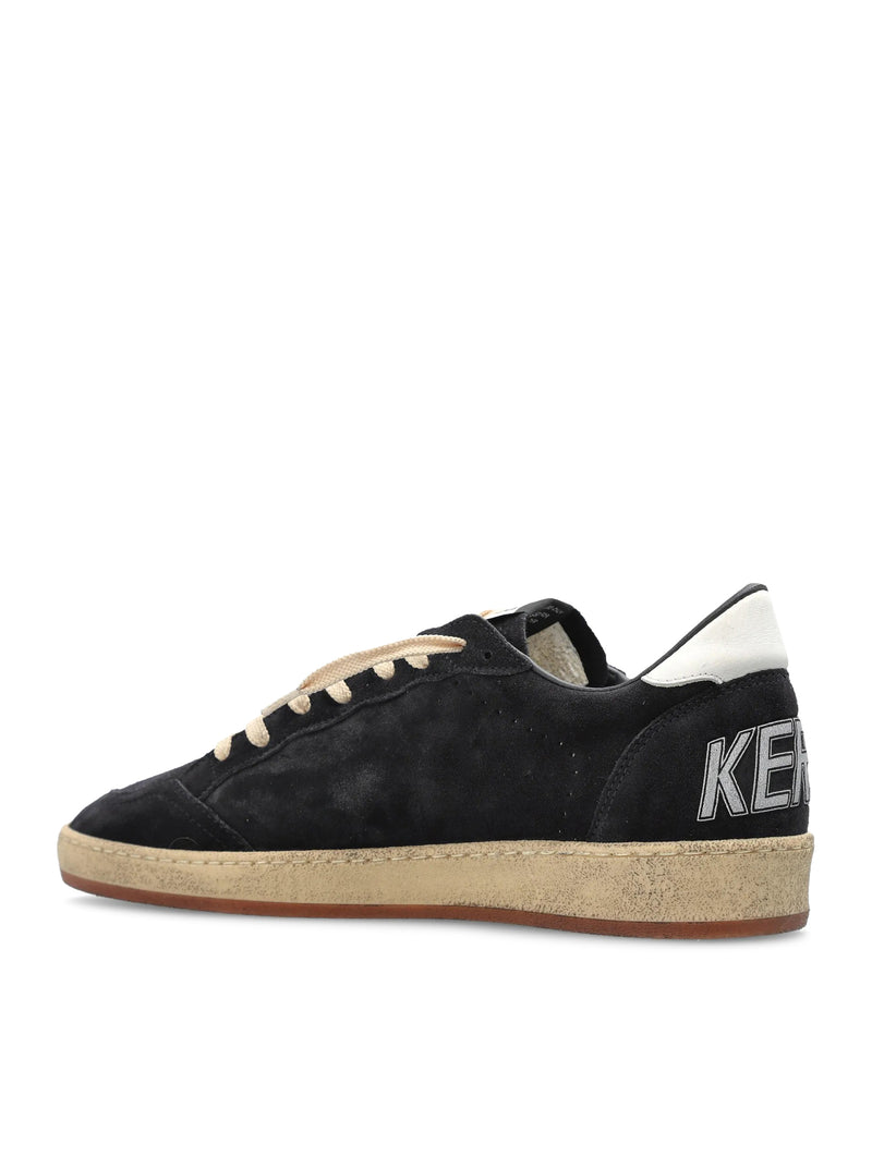 Golden Goose Deluxe Brand Men Ball-Star In Dark Blue Suede With White Leather Star GOLDEN GOOSE