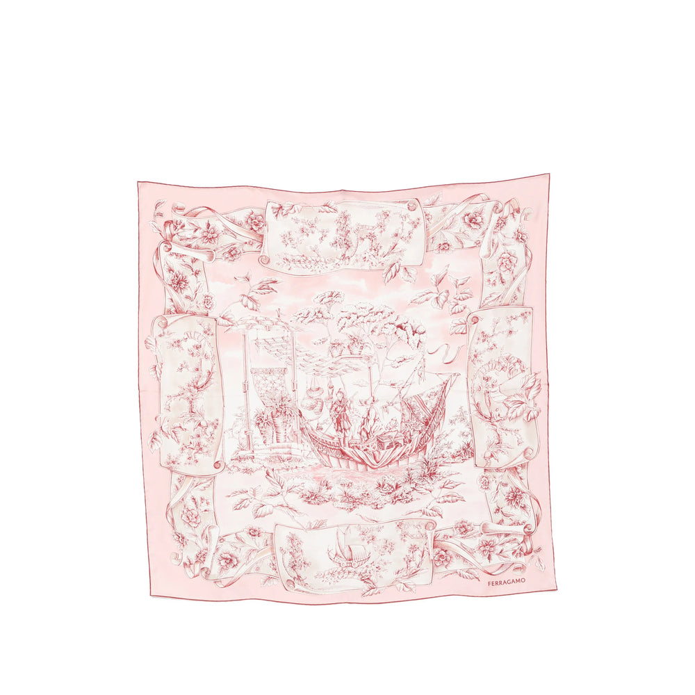 Ferragamo Pink Scarves Women FERRAGAMO