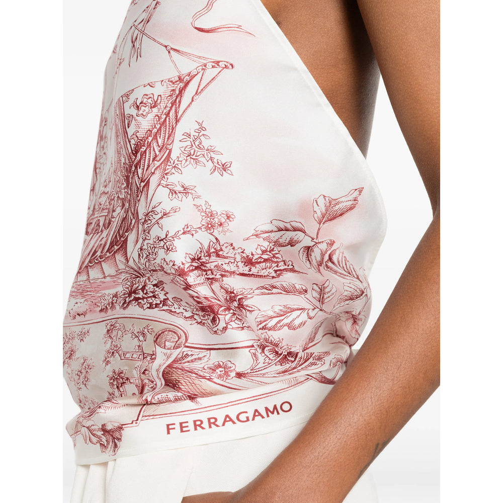 Ferragamo White Tops - Blouses Women FERRAGAMO
