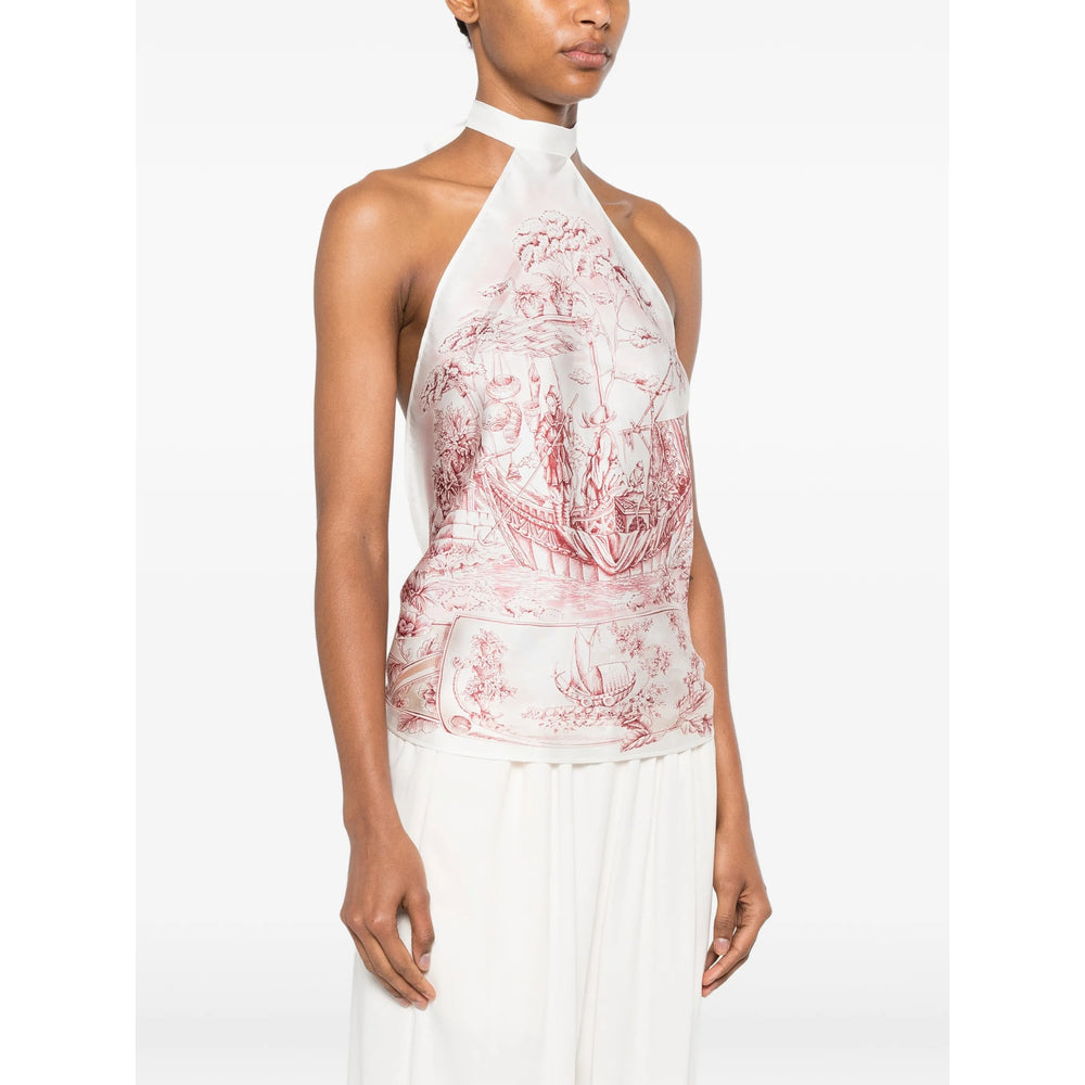 Ferragamo White Tops - Blouses Women FERRAGAMO