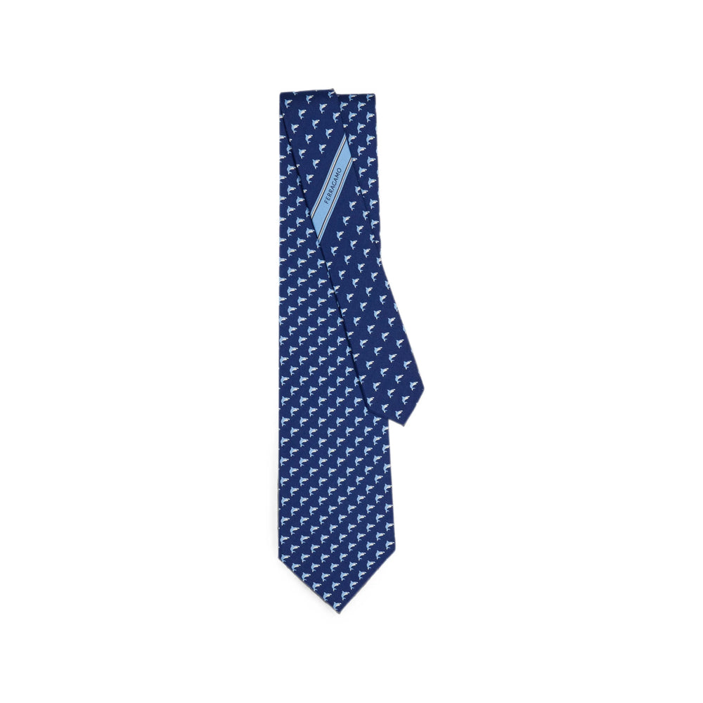 Ferragamo Blue Ties & Bow Ties Men FERRAGAMO