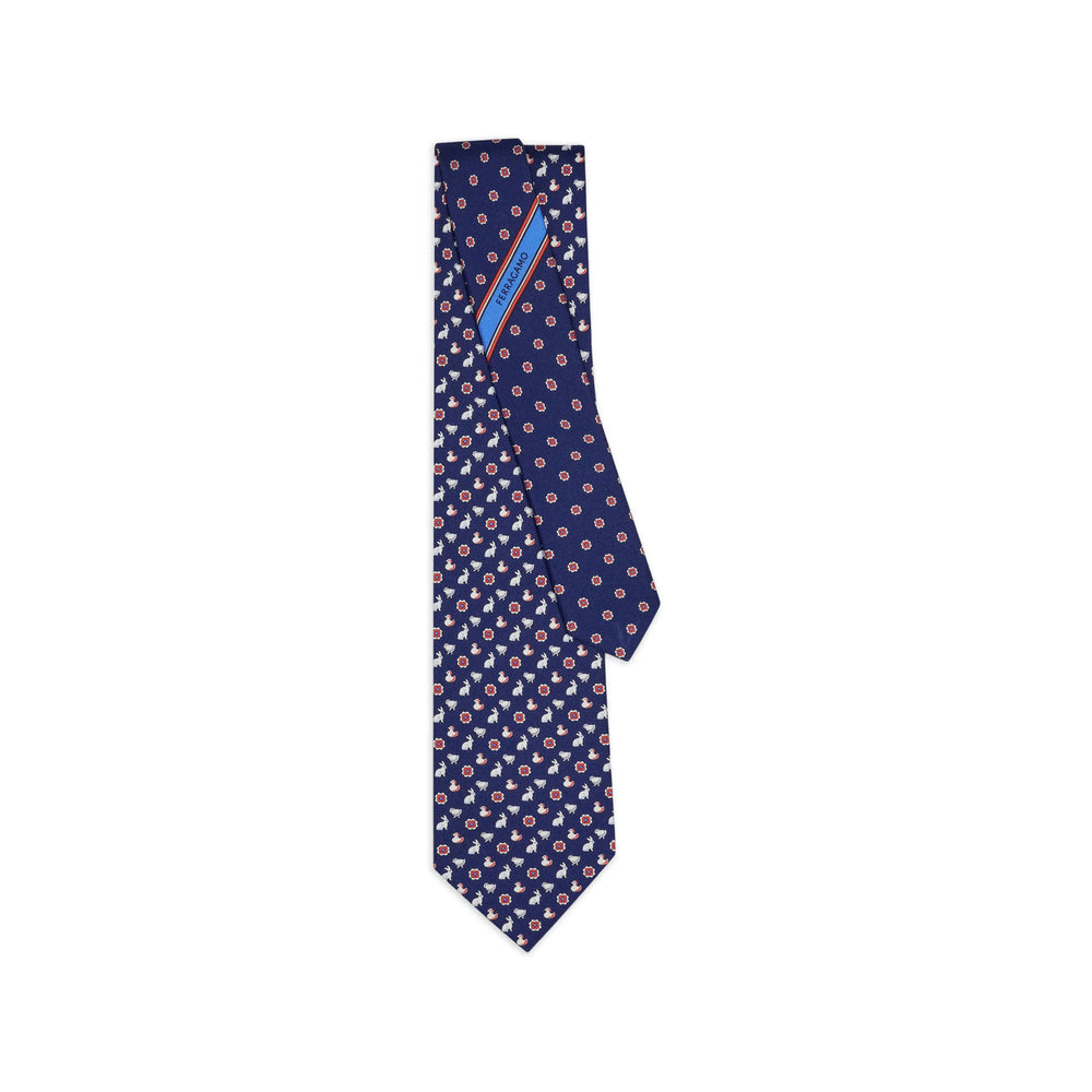 Ferragamo Blue Ties & Bow Ties Men FERRAGAMO