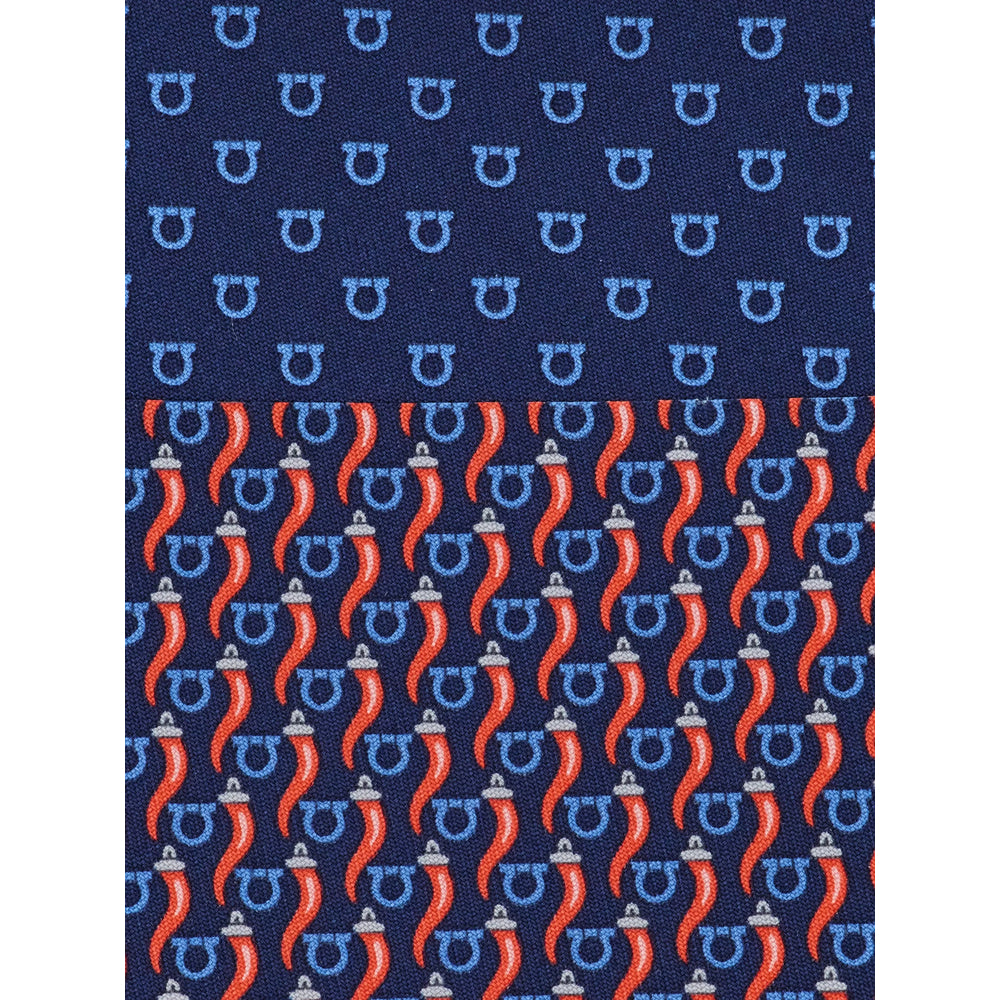 Ferragamo Blue Ties & Bow Ties Men FERRAGAMO