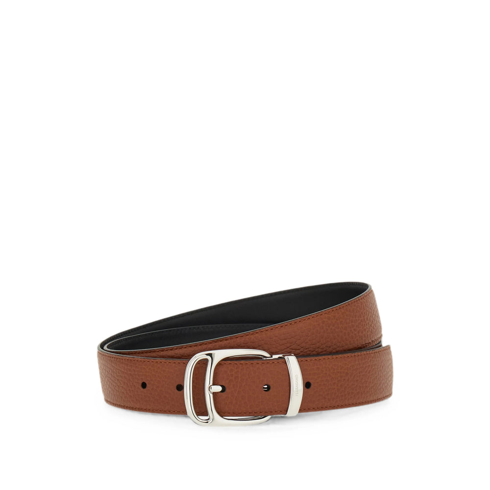Ferragamo Brown Belts Men FERRAGAMO