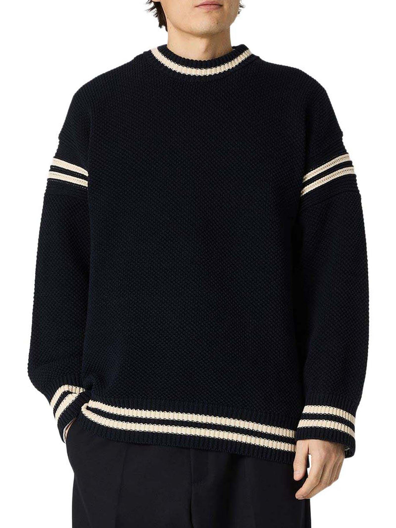 Golden Goose Deluxe Brand Men Boxy Sweater With Embroidered Logo GOLDEN GOOSE