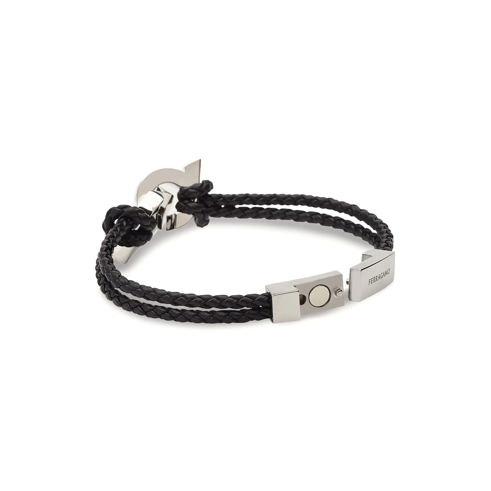 Ferragamo Black Bracelets Men FERRAGAMO