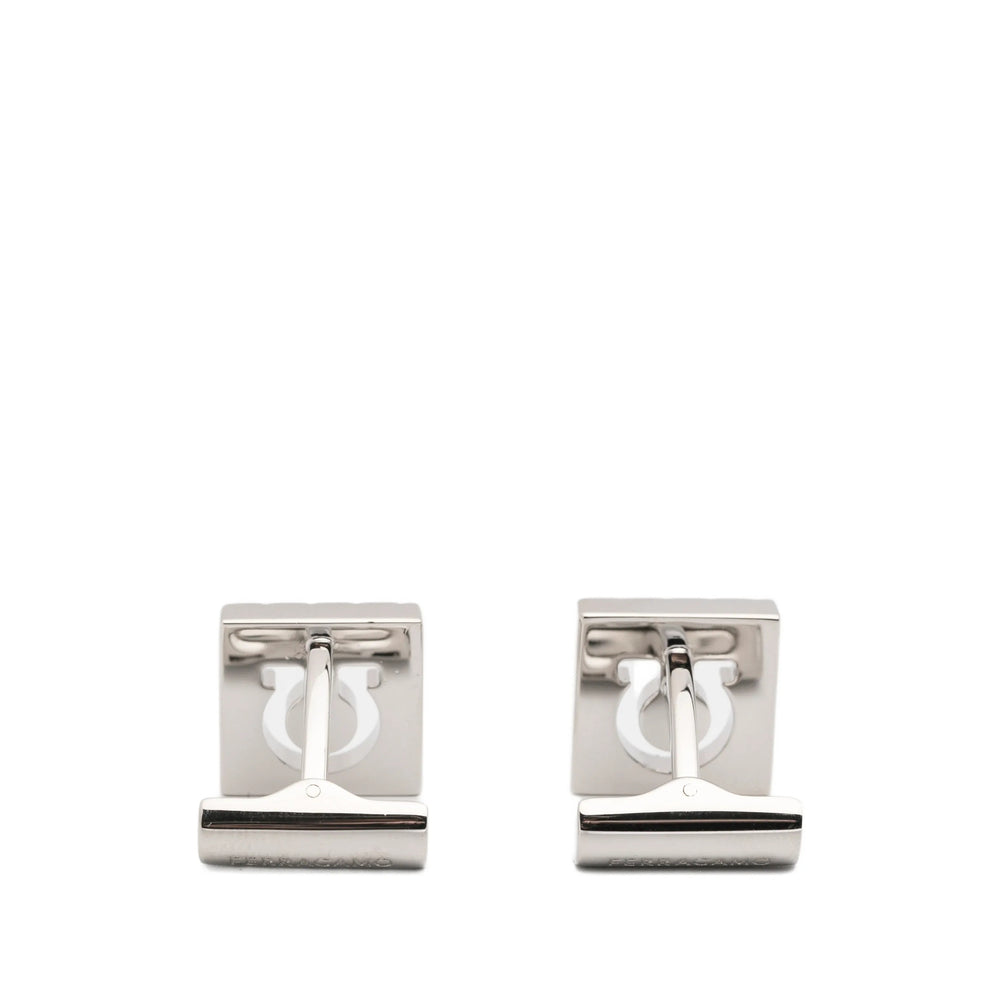 Ferragamo Silver Cufflinks Men FERRAGAMO