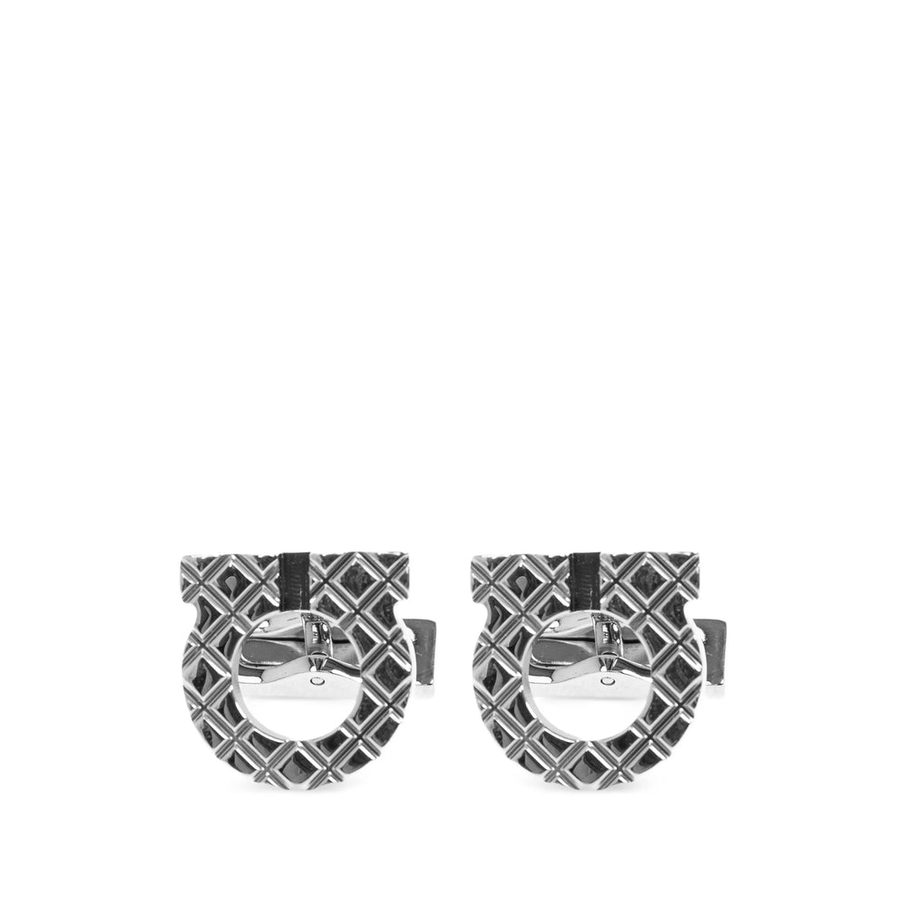 Ferragamo Silver Cufflinks Men FERRAGAMO
