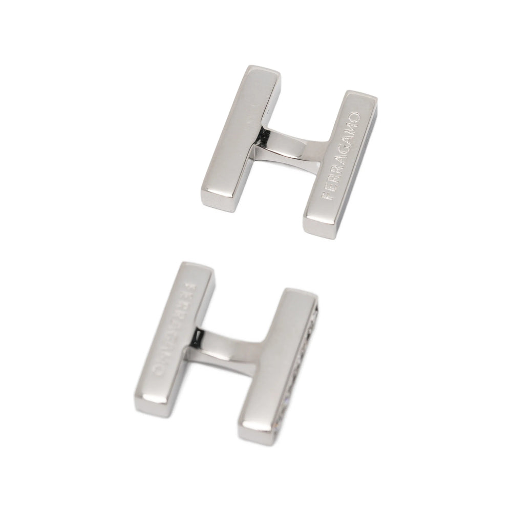 Ferragamo Silver Cufflinks Men FERRAGAMO