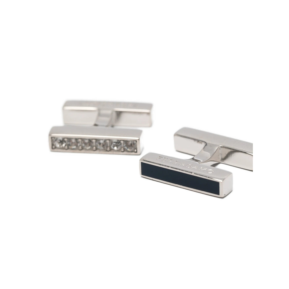 Ferragamo Silver Cufflinks Men FERRAGAMO
