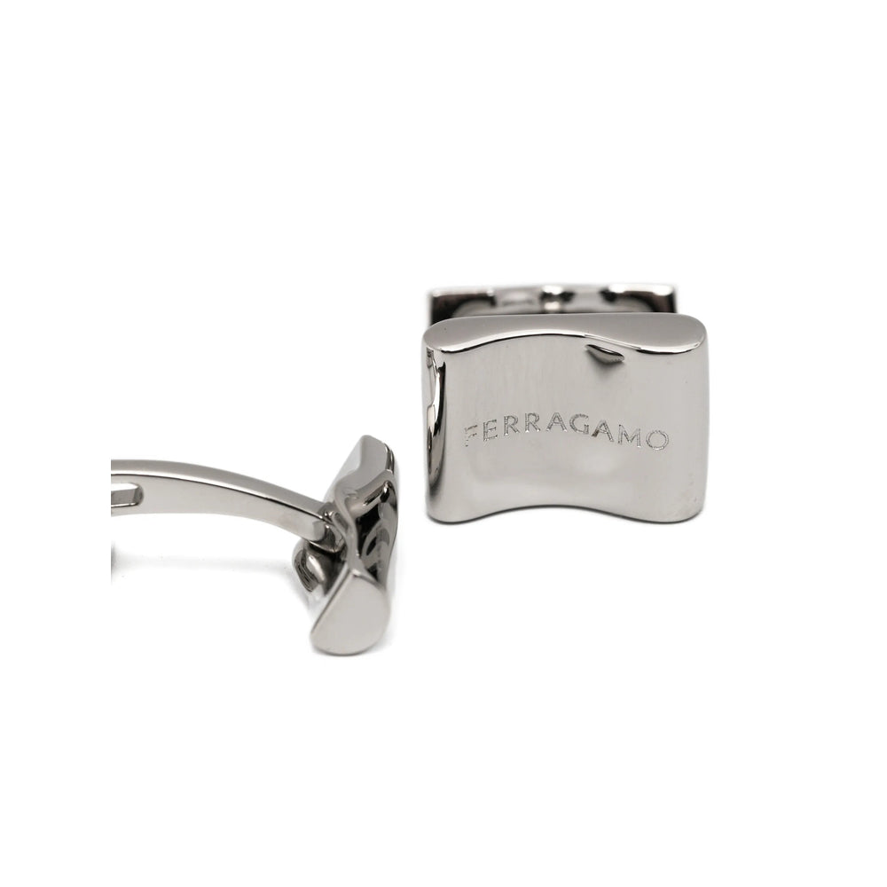 Ferragamo Silver Cufflinks Men FERRAGAMO