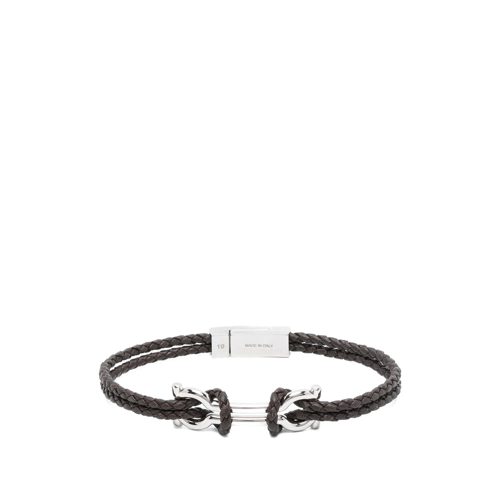 Ferragamo Silver Bracelets Men FERRAGAMO