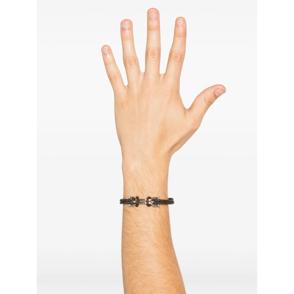 Ferragamo Silver Bracelets Men FERRAGAMO