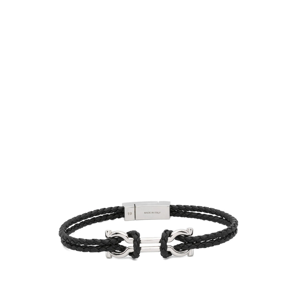 Ferragamo Black Bracelets Men FERRAGAMO