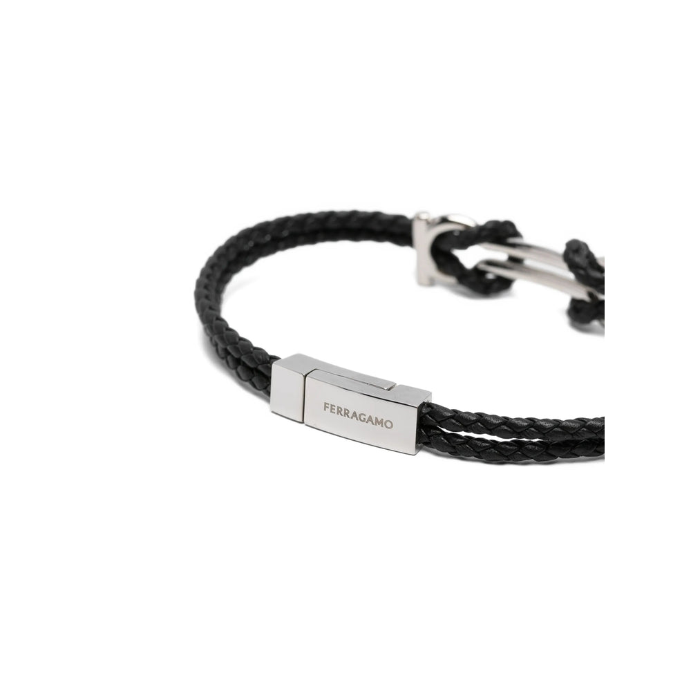 Ferragamo Black Bracelets Men FERRAGAMO