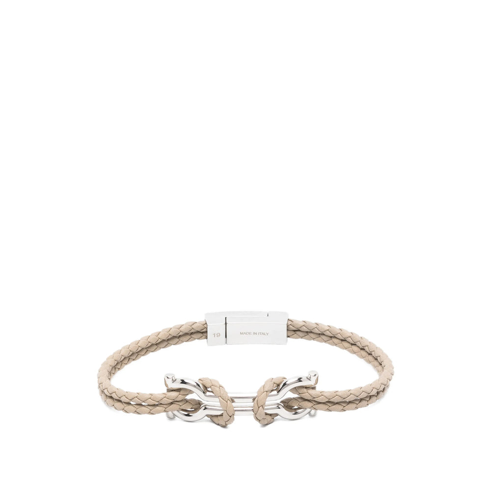 Ferragamo Silver Bracelets Men FERRAGAMO