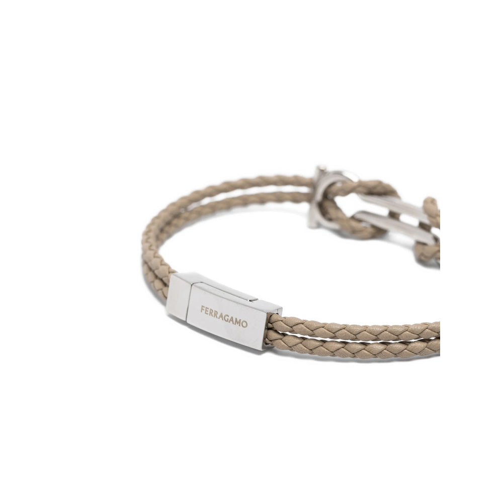 Ferragamo Silver Bracelets Men FERRAGAMO