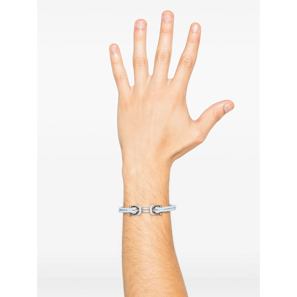 Ferragamo Silver Bracelets Men FERRAGAMO