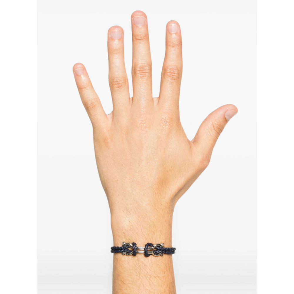 Ferragamo Silver Bracelets Men FERRAGAMO