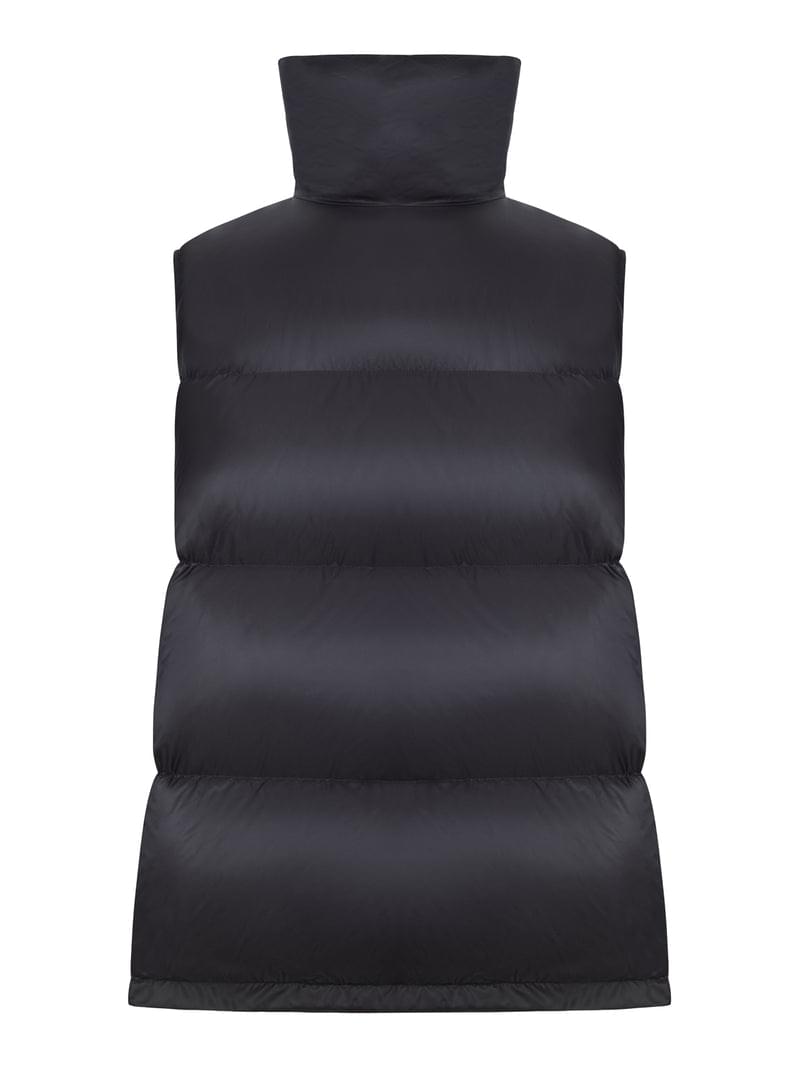 Sacai Women Nylon Vest With High Collar And Drawstring SACAI