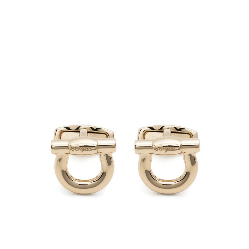 Ferragamo Gold Cufflinks Men FERRAGAMO