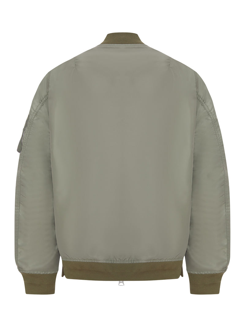 Sacai Men Nylon Bomber Jacket With Zip SACAI