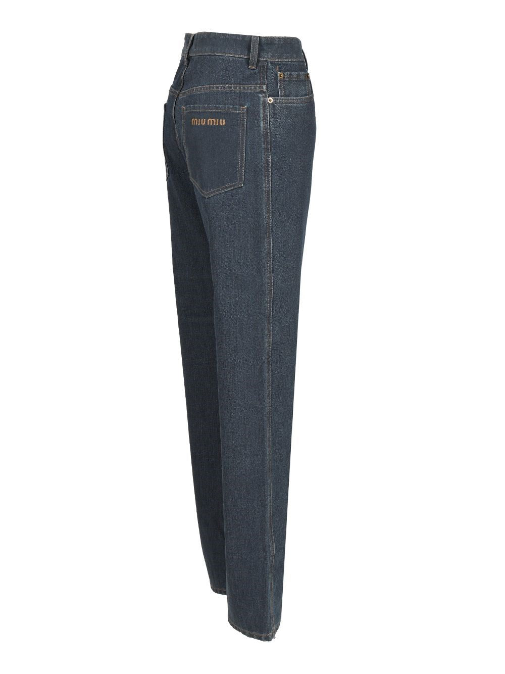 Miu Miu Women Straight-Leg Denim Trousers MIU MIU