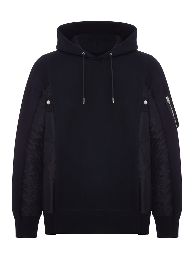 Sacai Men Cotton And Nylon Hoodie SACAI