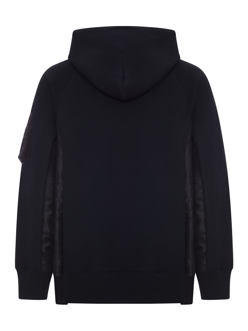 Sacai Men Cotton And Nylon Hoodie SACAI