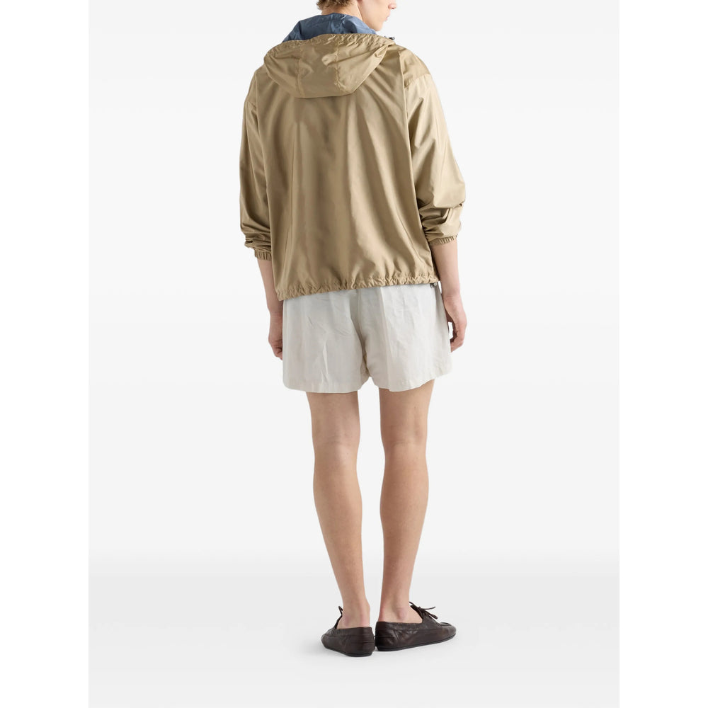 Prada Neutrals Jackets - Hooded Jackets Men PRADA