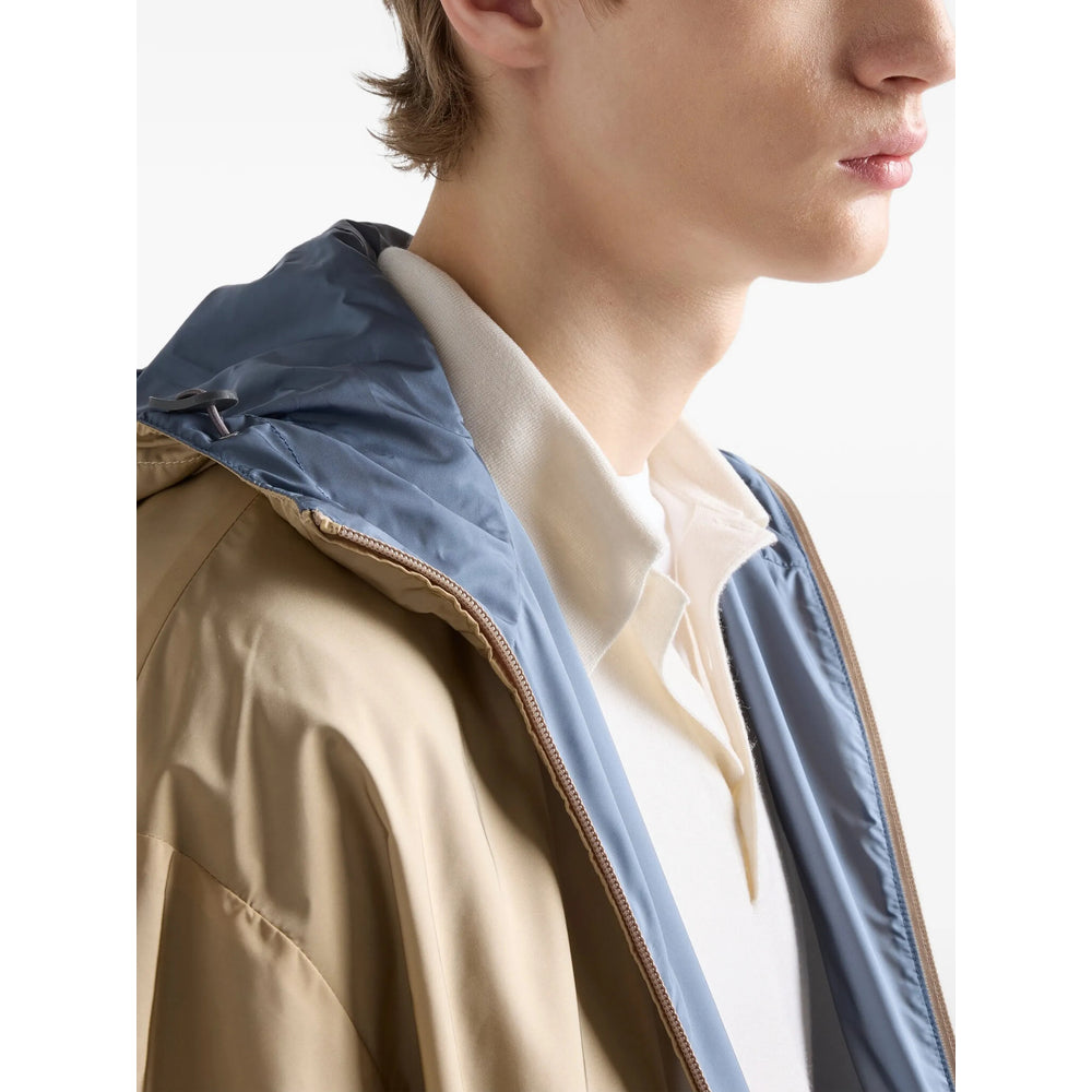 Prada Neutrals Jackets - Hooded Jackets Men PRADA