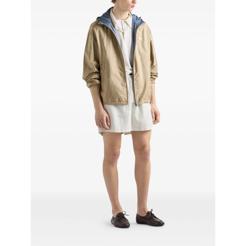 Prada Neutrals Jackets - Hooded Jackets Men PRADA