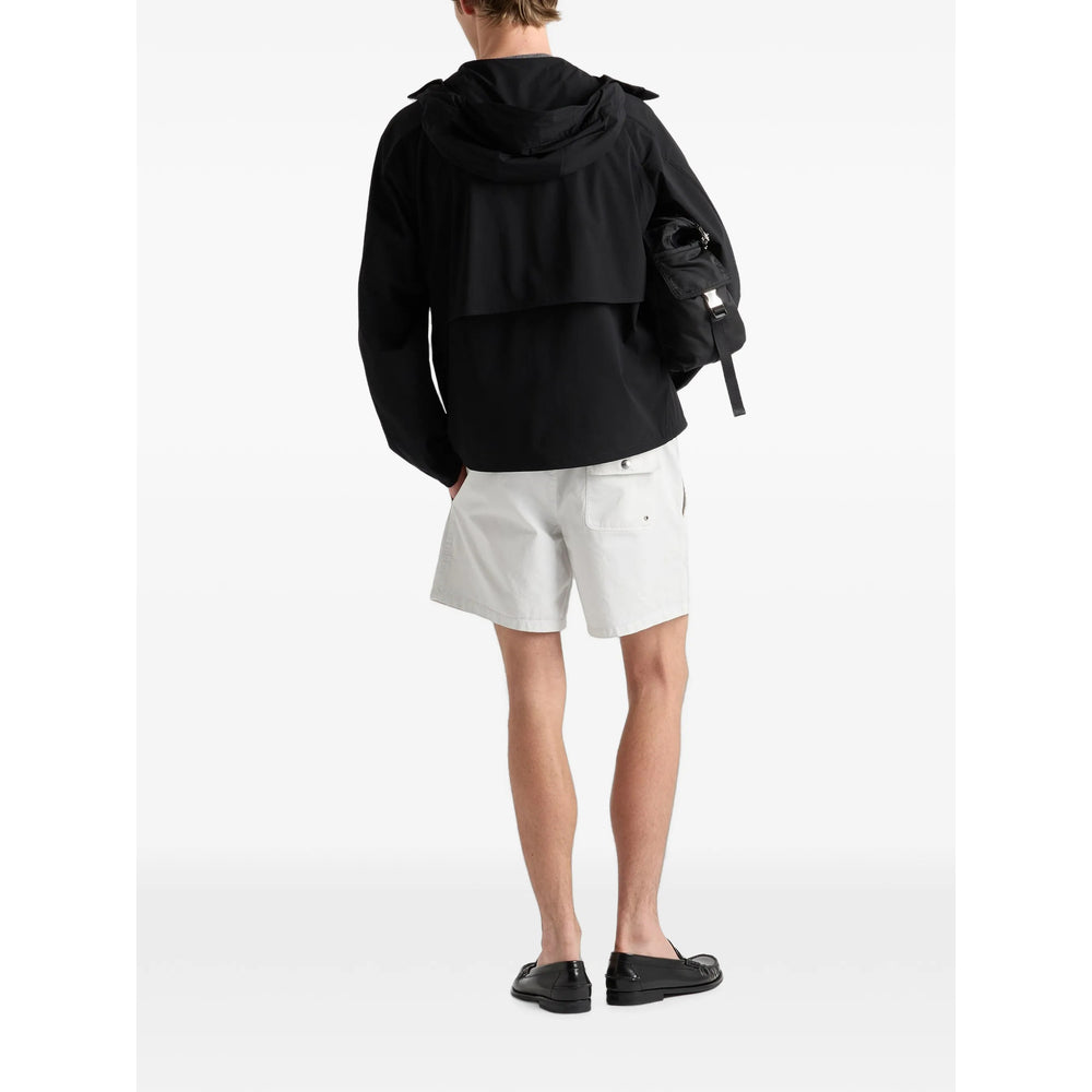 Prada Black Jackets - Hooded Jackets Men PRADA