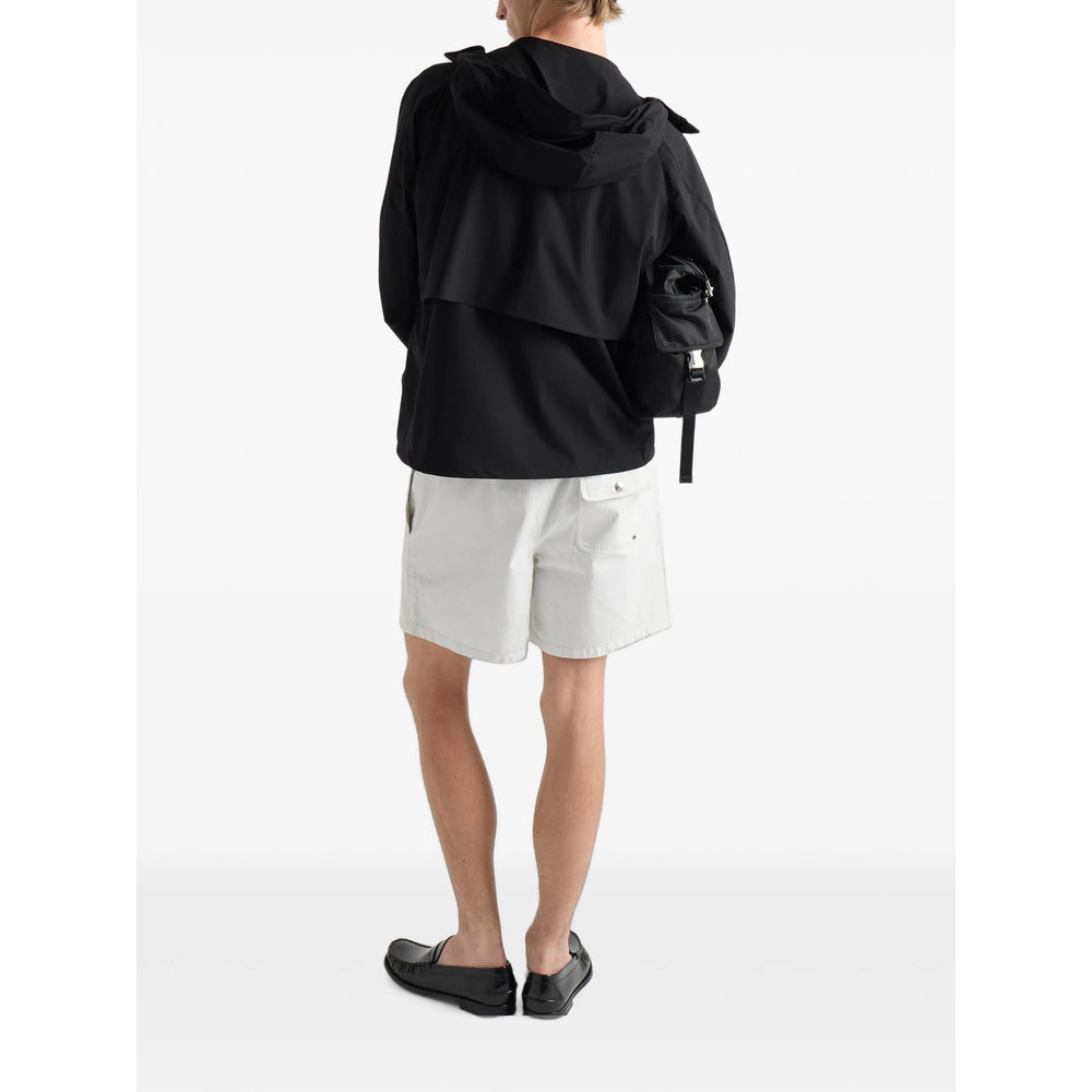 Prada Black Jackets - Hooded Jackets Men PRADA