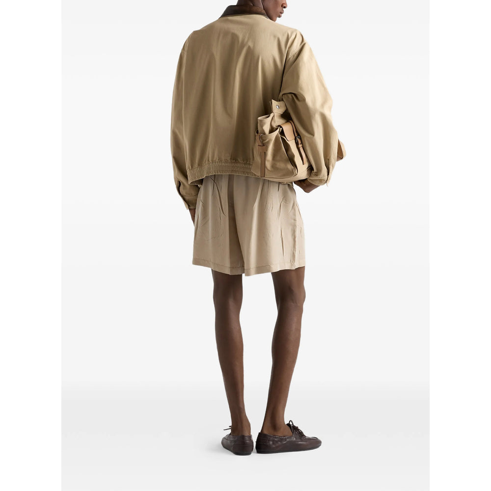 Prada Neutrals Jackets - Bomber Jackets Men PRADA