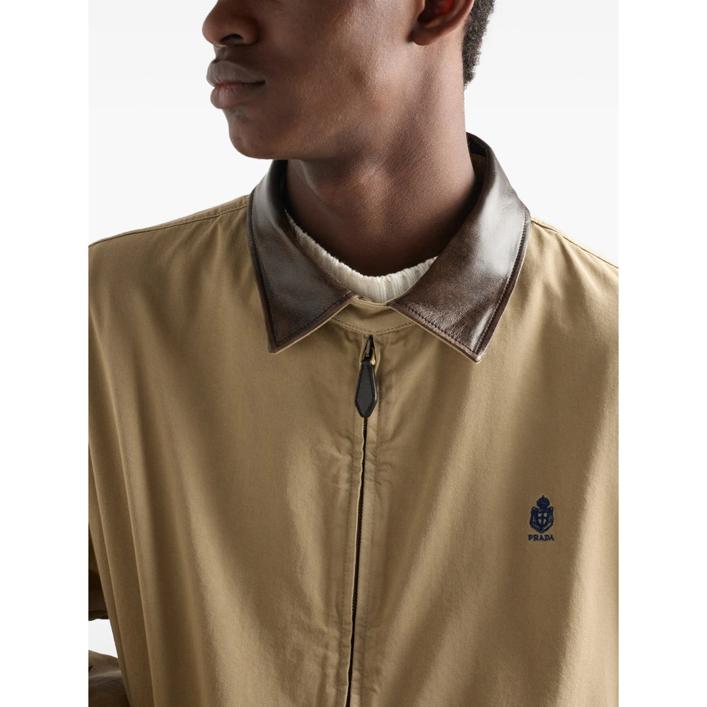 Prada Neutrals Jackets - Bomber Jackets Men PRADA