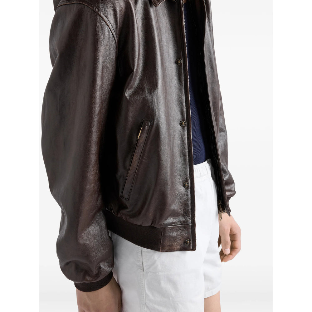 Prada Brown Jackets - Bomber Jackets Men PRADA