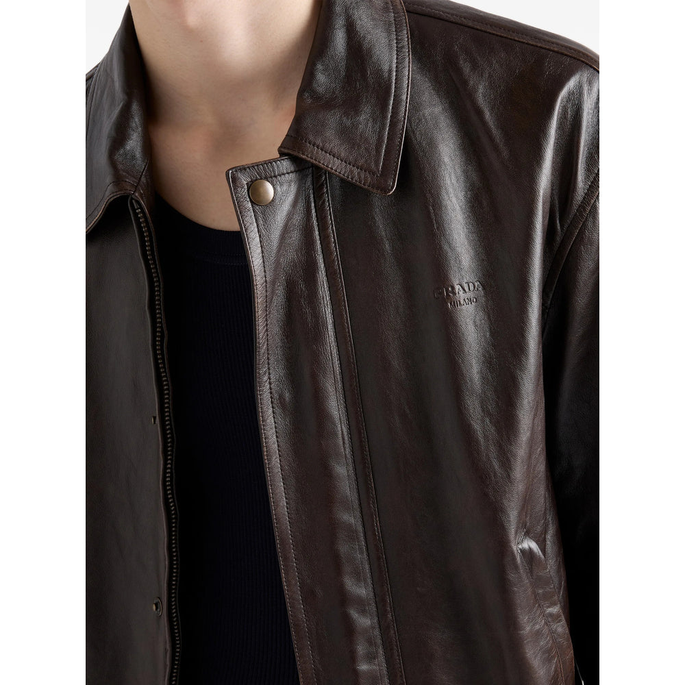 Prada Brown Jackets - Bomber Jackets Men PRADA
