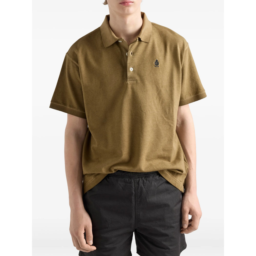 Prada Brown Polo Shirts Men PRADA