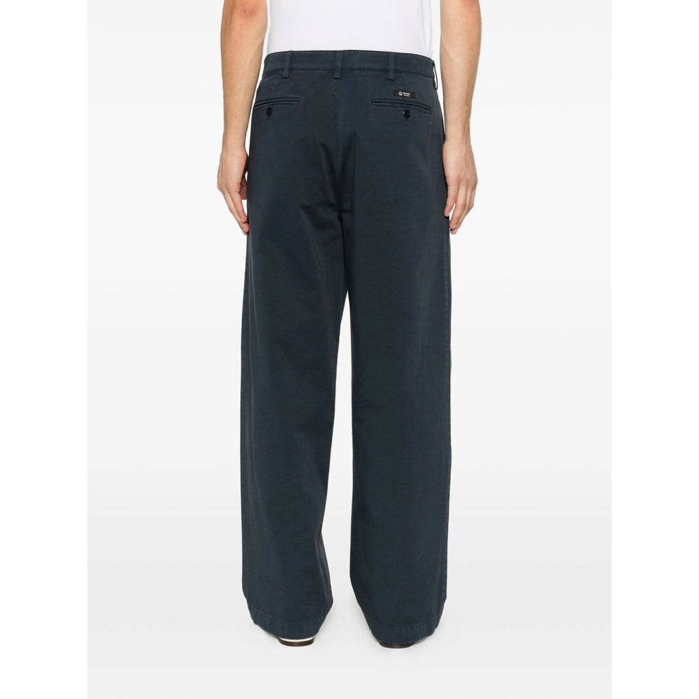 Prada Blue Trousers - Wide-Leg Trousers Men PRADA