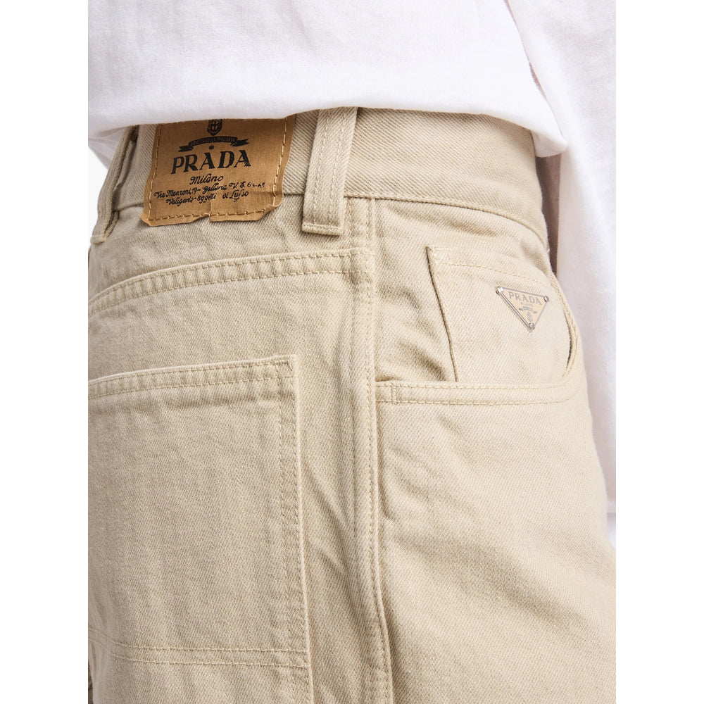 Prada Neutrals Denim - Regular & Straight-Leg Jeans Men PRADA