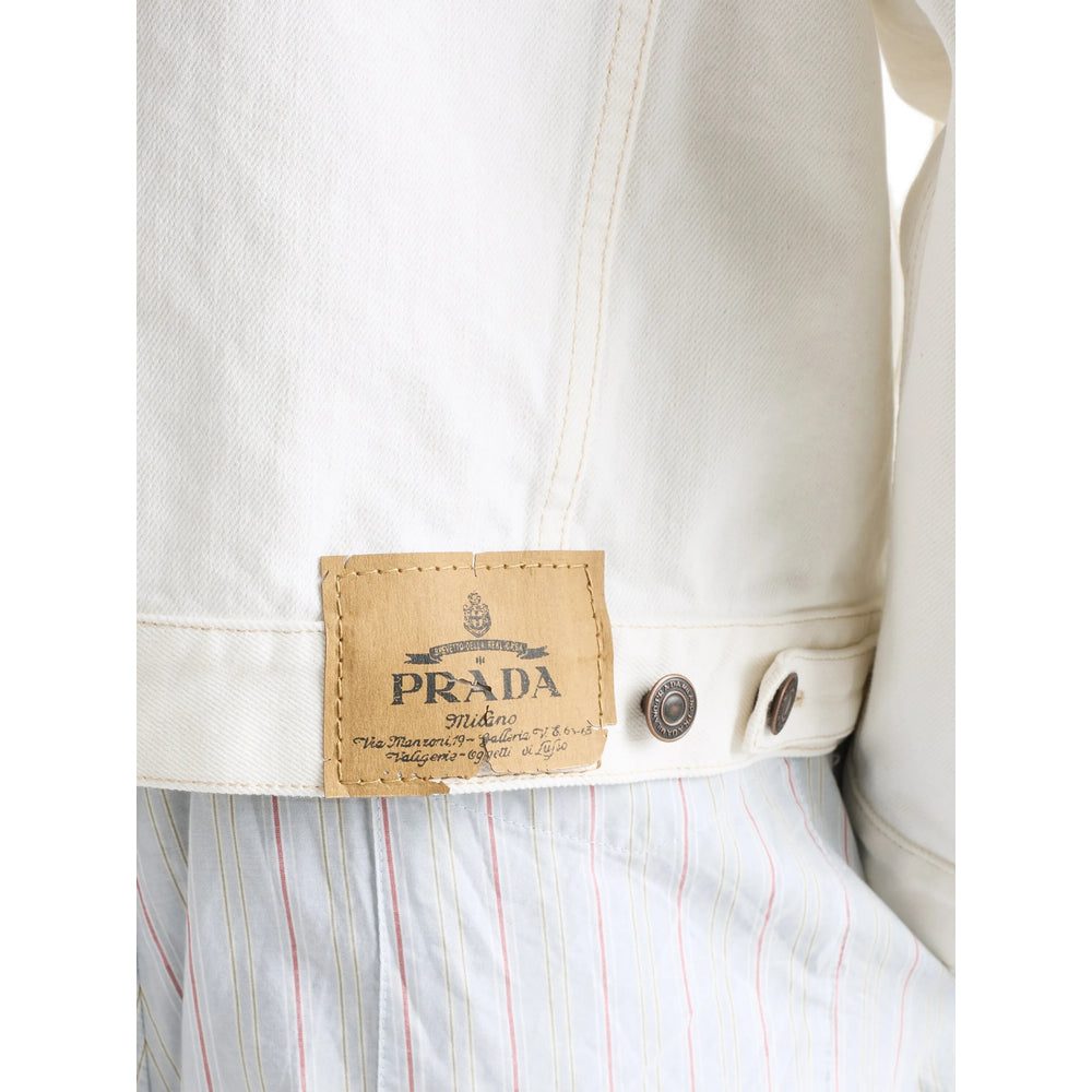 Prada Neutrals Jackets - Denim Jackets Men PRADA