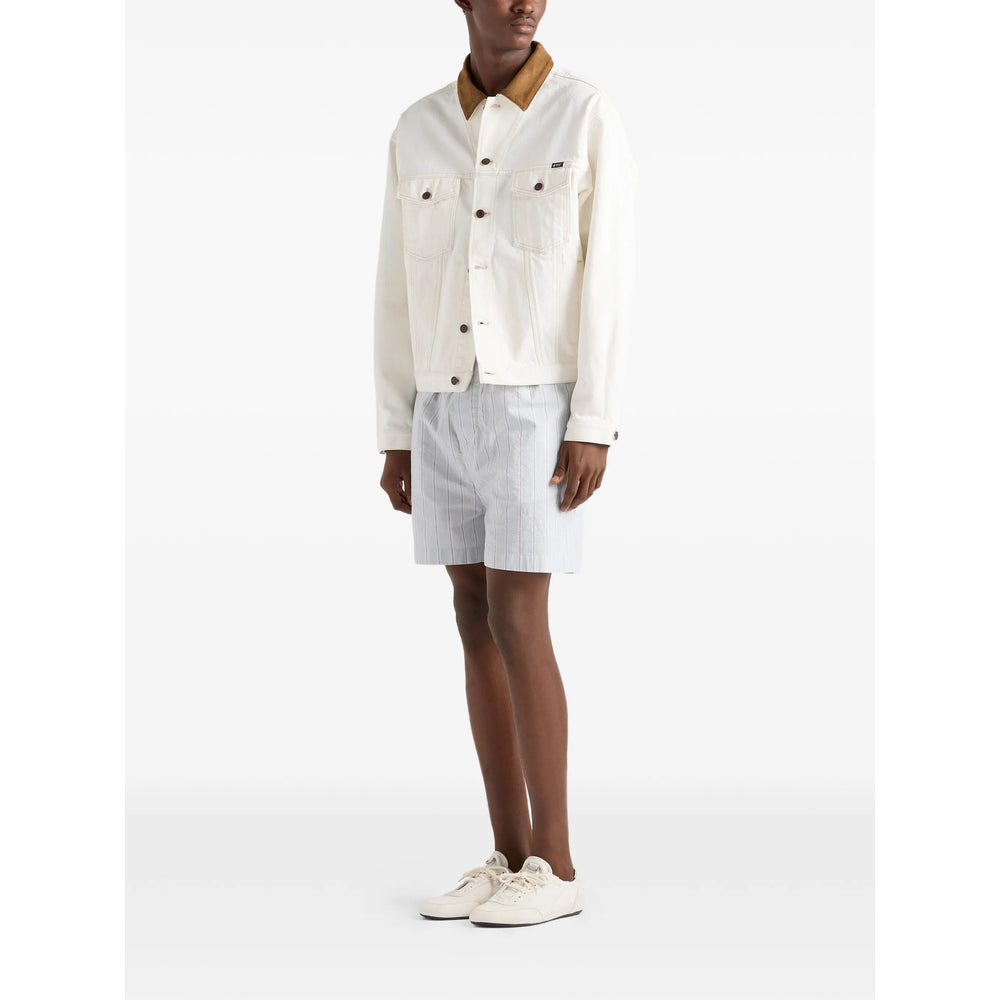 Prada Neutrals Jackets - Denim Jackets Men