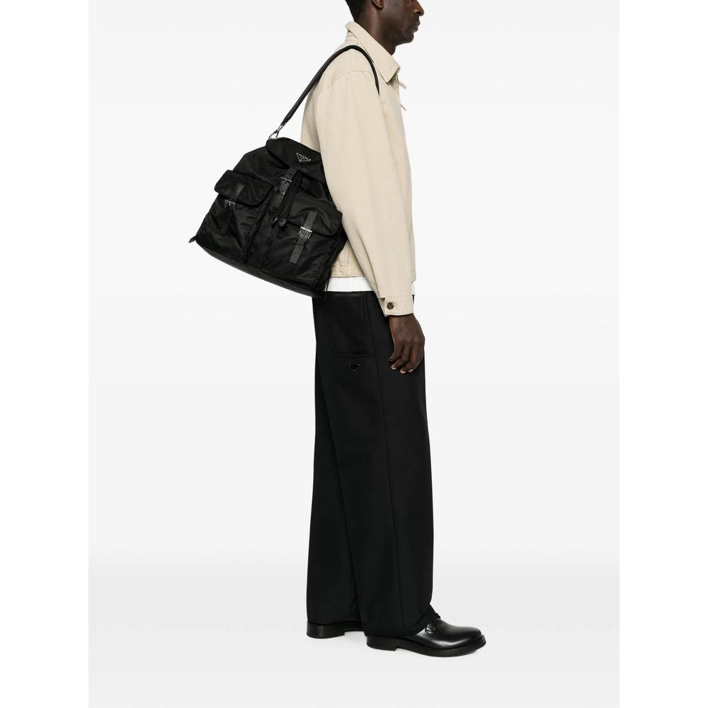 Prada Black Backpacks Men PRADA