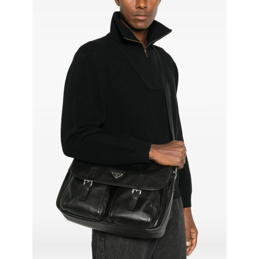 Prada Black Shoulder Bags Men PRADA