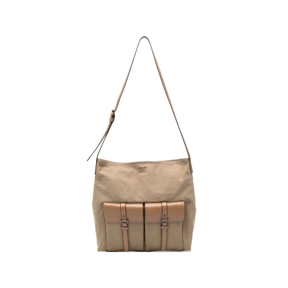 Prada Neutrals Shoulder Bags Men PRADA