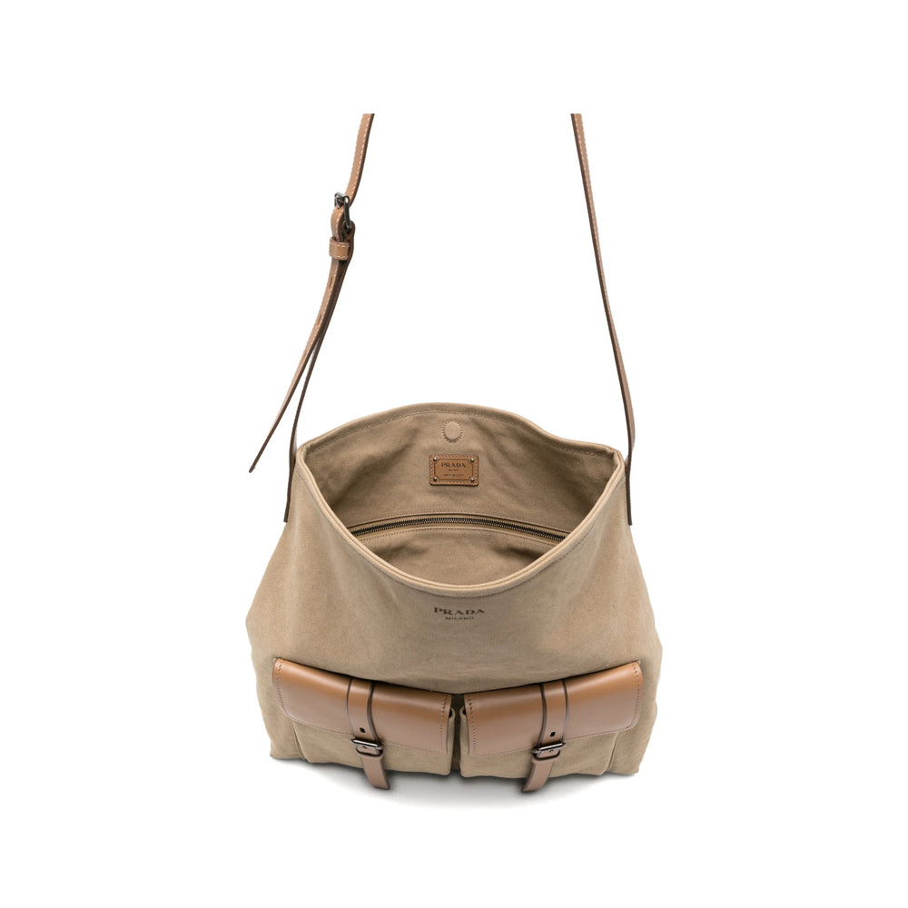 Prada Neutrals Shoulder Bags Men PRADA